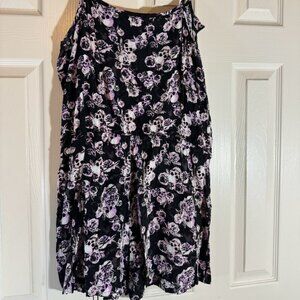 Hot Topic Purple Skull Romper Plus Size Summer
